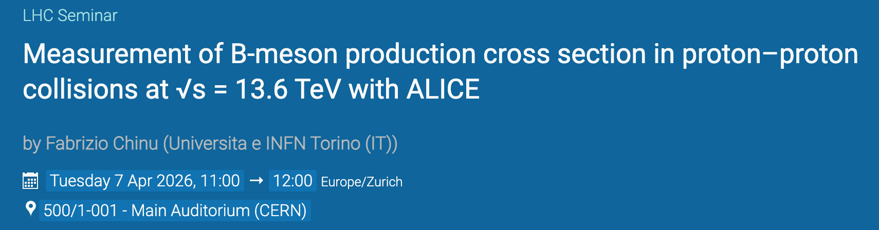 LHC Seminar
